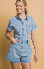Load image into Gallery viewer, Looking Up - Denim Romper