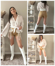 Load image into Gallery viewer, Cowgirl in Town - Shorts in Camel