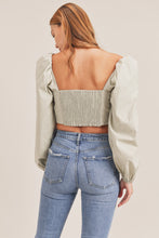 Load image into Gallery viewer, Victoria Top in Sage