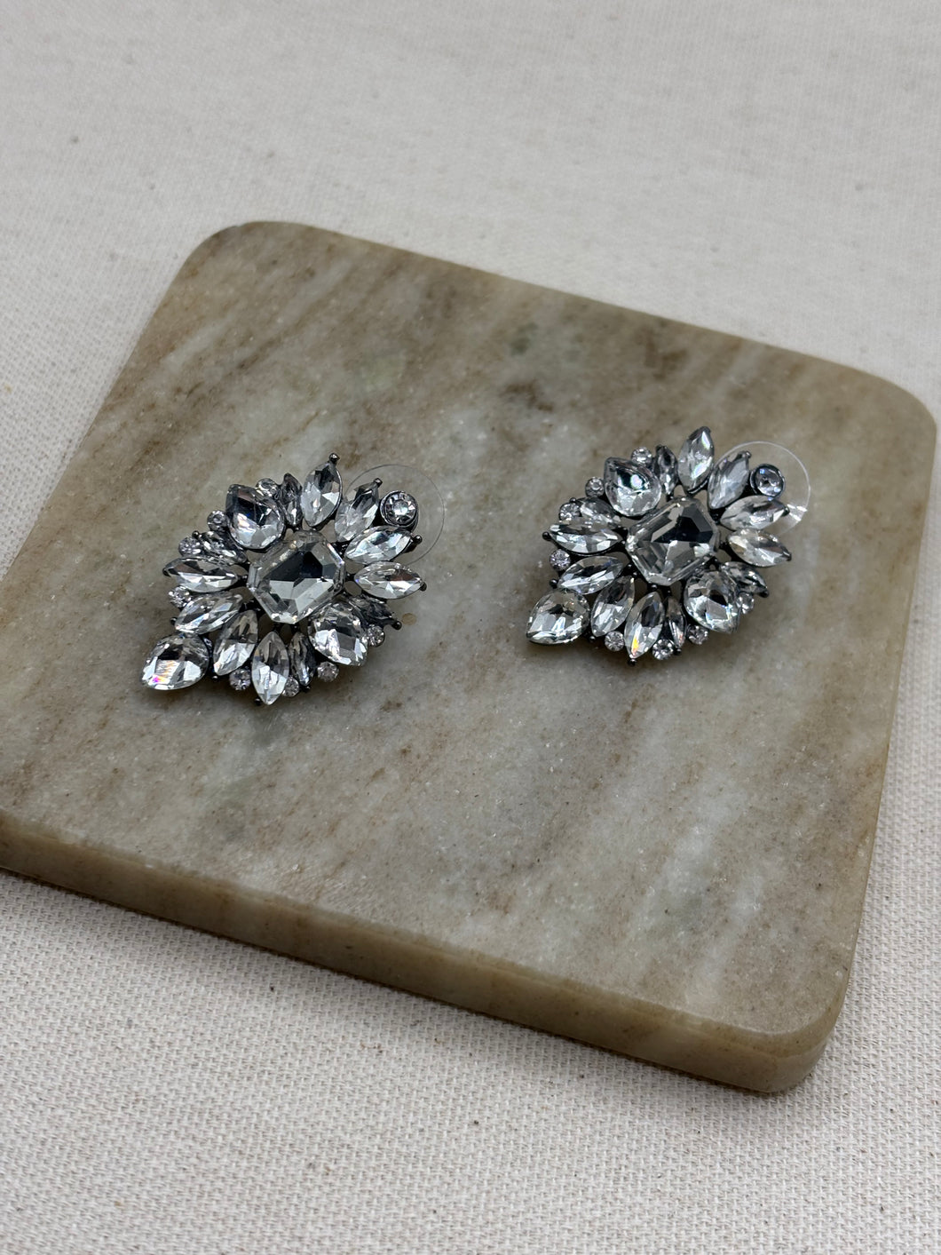 Shining at Night Earrings in Silver