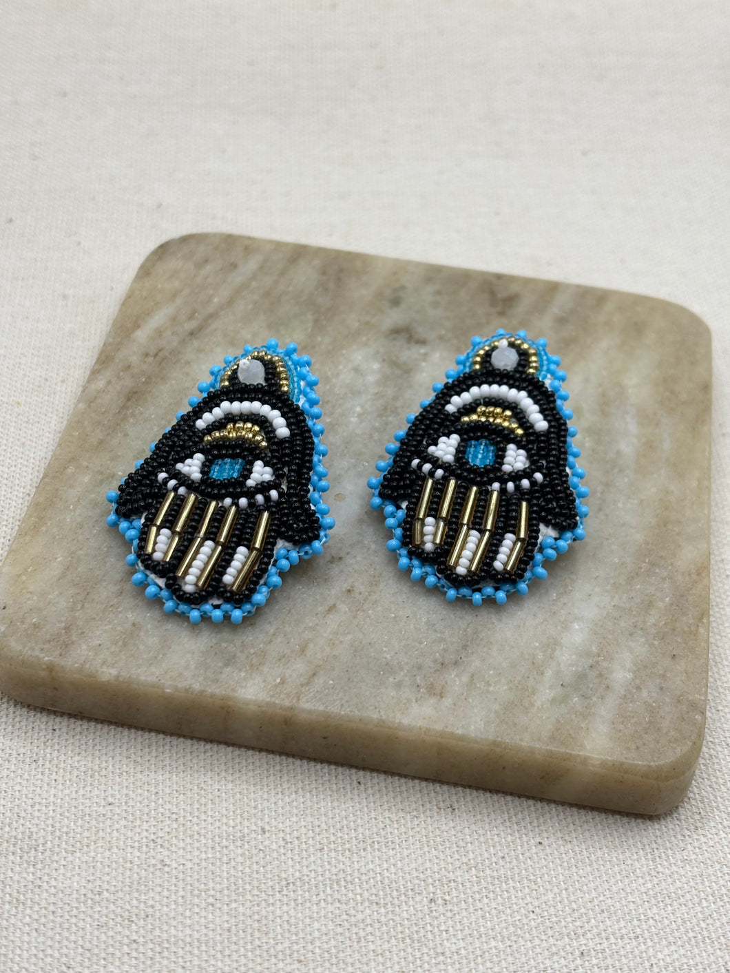 Hamsa Earrings