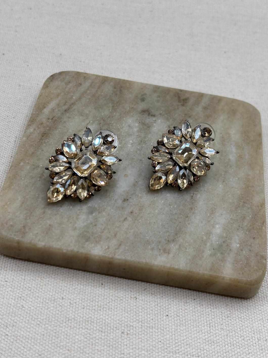 Shining at Night Earrings in Champagne