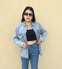 Load image into Gallery viewer, If I Have You - Oversized Denim Shirt
