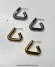 Load image into Gallery viewer, Triangle - Hoop Earrings
