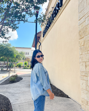 Load image into Gallery viewer, If I Have You - Oversized Denim Shirt
