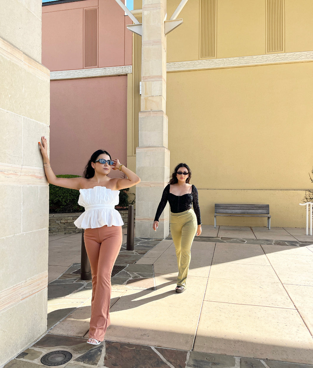 Sit Pretty Ribbed Wide-Leg Lounge Pants