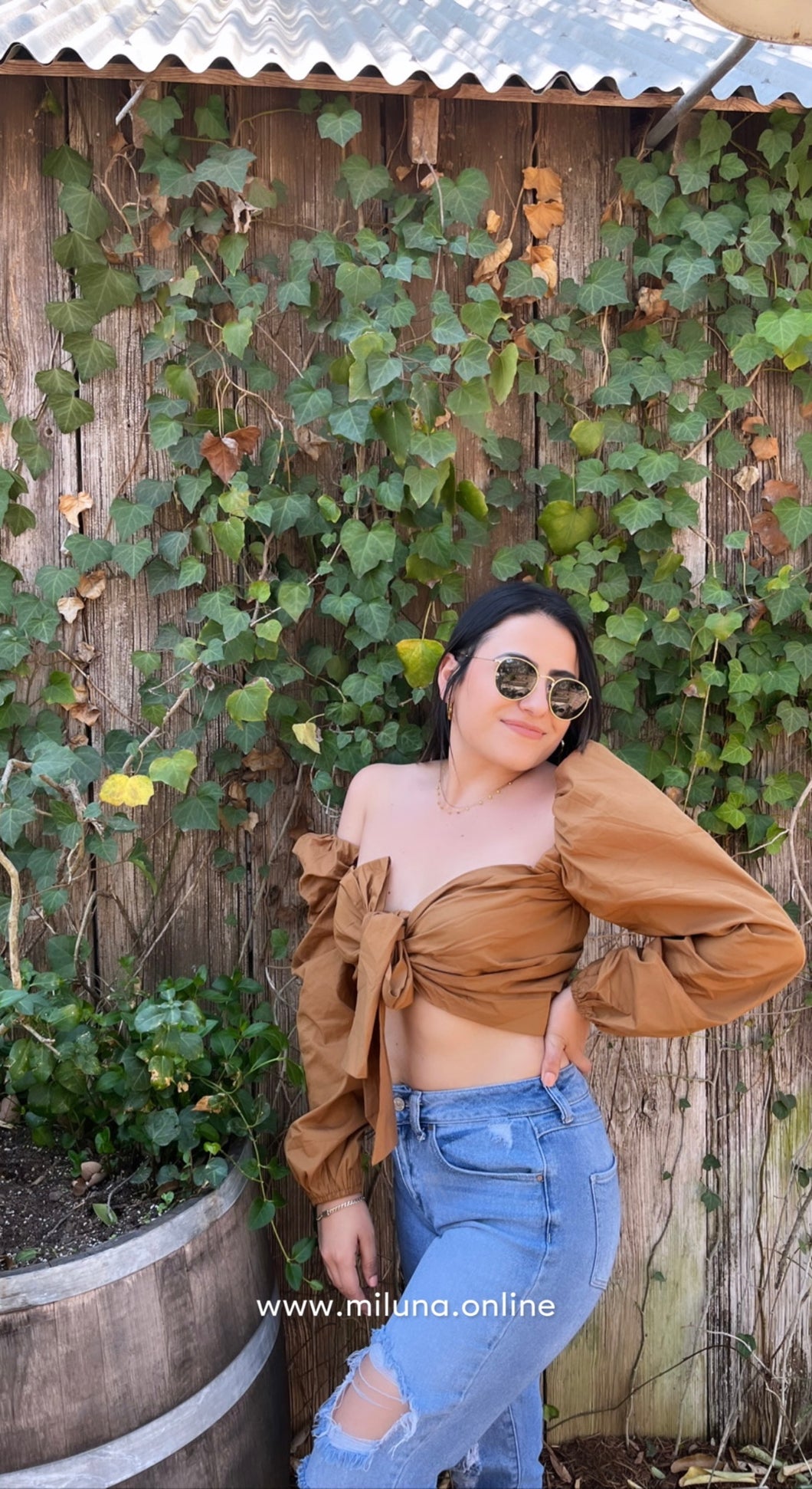 Victoria Top in Camel