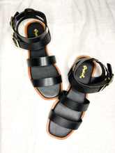 Load image into Gallery viewer, Go for it - Black Sandals
